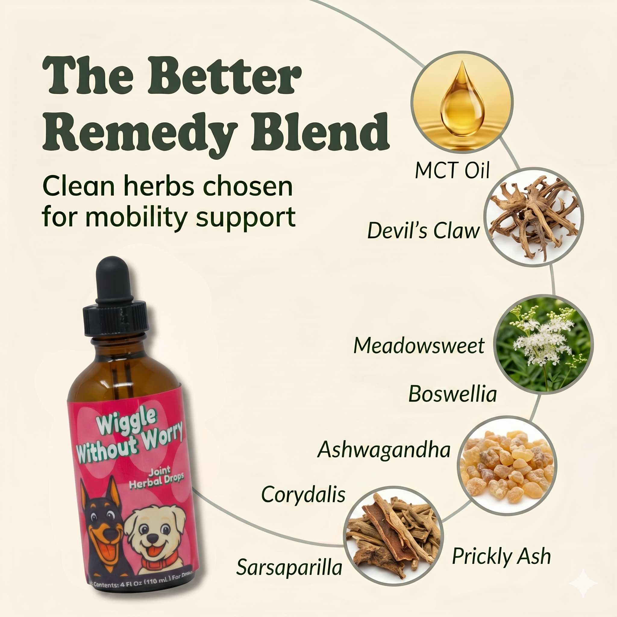 Arthritis Support Herbal Drops for Dogs