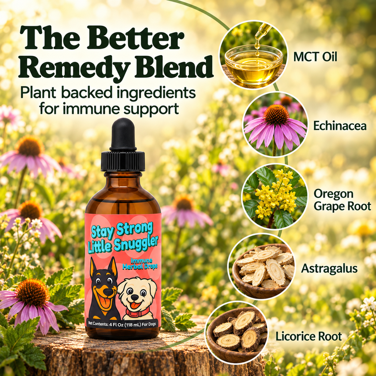Immune Support Herbal Drops for Dogs