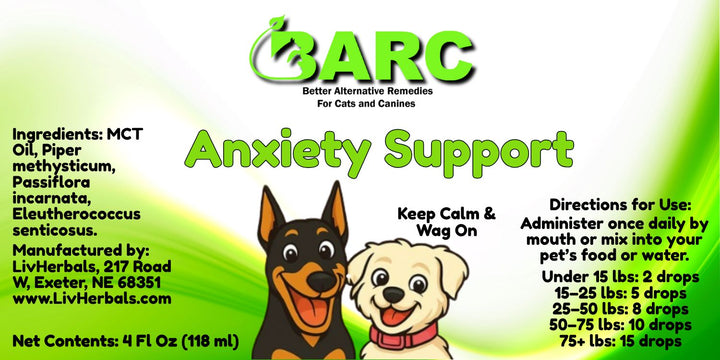 Anxiety Support Herbal Drops – BARC Better Alternative Remedies for Cats & Canines
