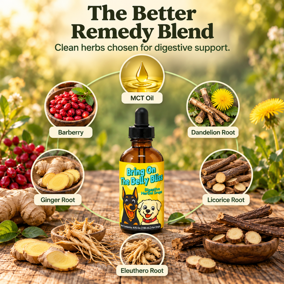 Digestive Weakness Support Herbal Drops for Dogs