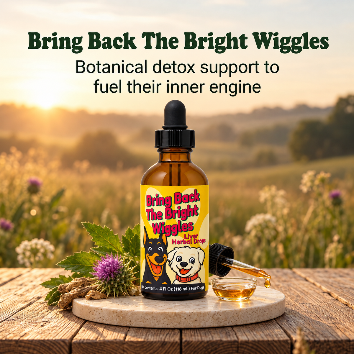 Liver Support Herbal Drops for Dogs