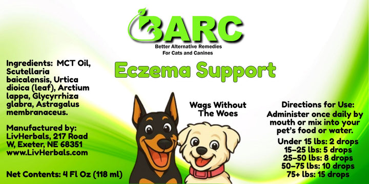 Eczema Support Herbal Drops - BARC Better Alternative Remedies for Cats & Canines