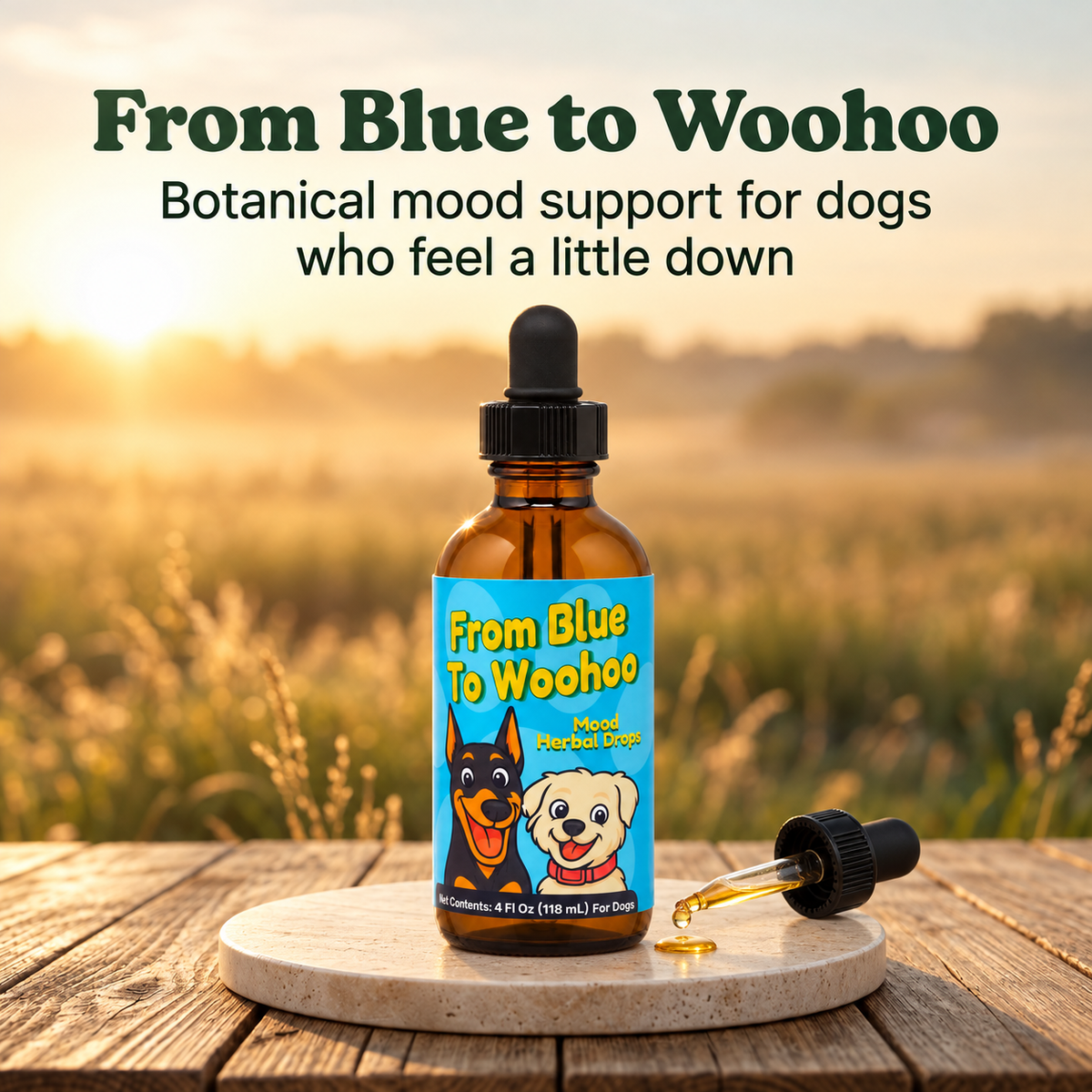 Depression Support Herbal Drops for Dogs