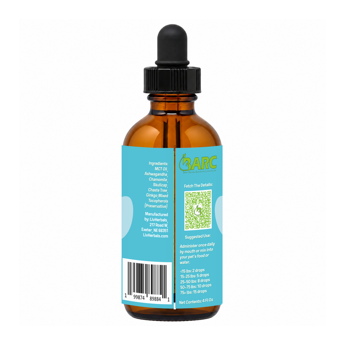 Anxiety Support Herbal Drops for Dogs