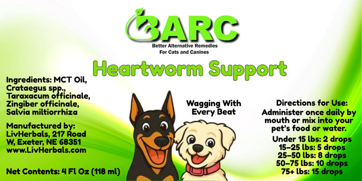 Heartworm Support Herbal Drops – BARC Better Alternative Remedies for Cats & Canines