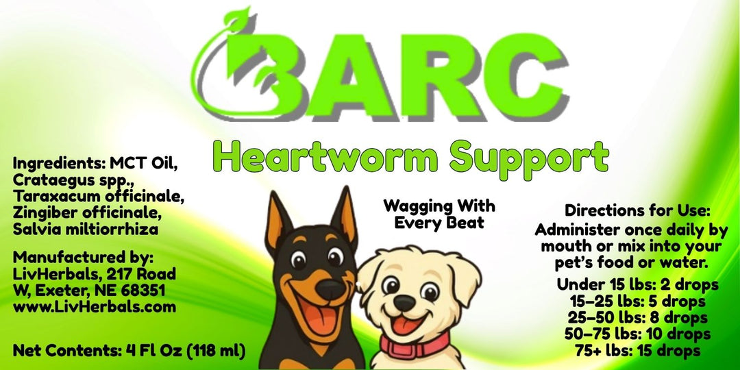 Heartworm Support – BARC Heartworm Herbal Drops for Dogs & Cats