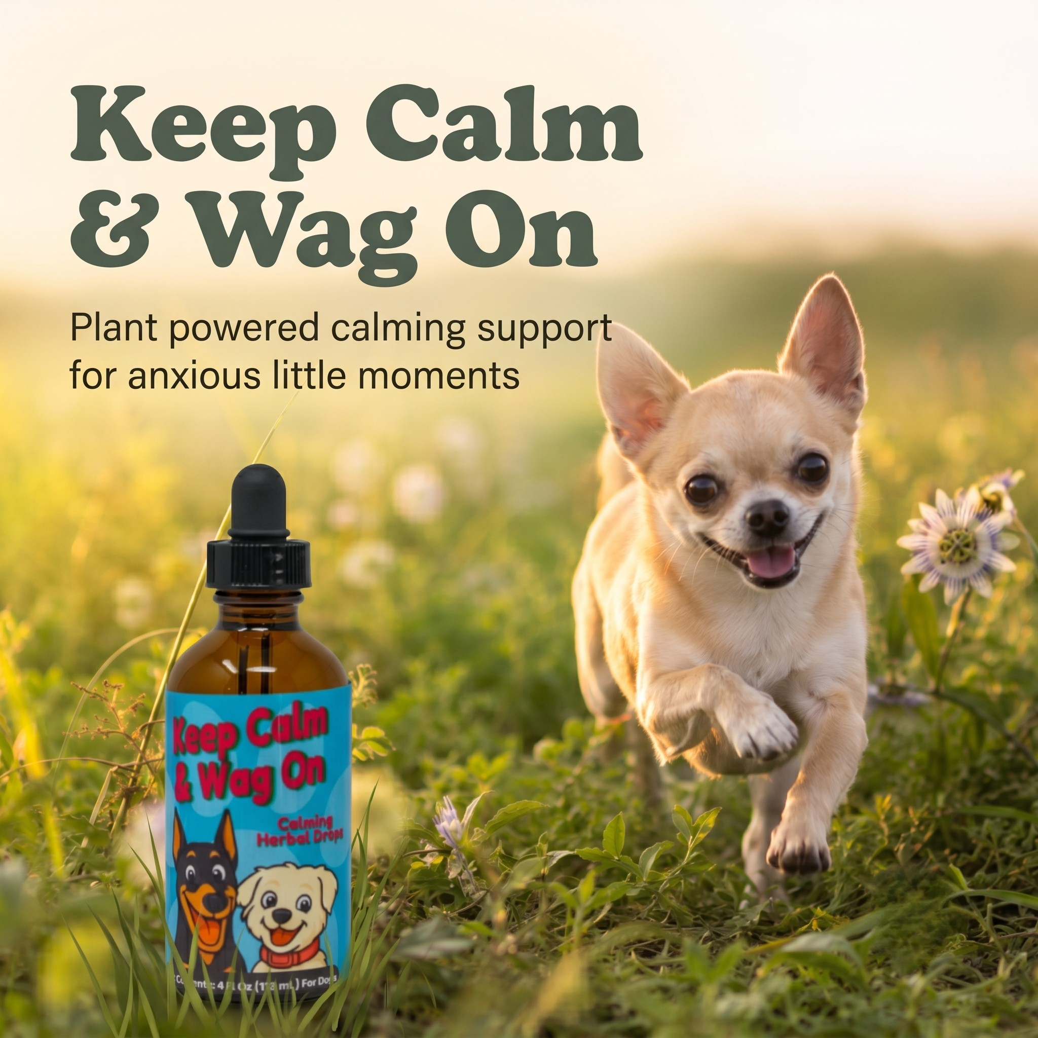 Anxiety Support Herbal Drops for Dogs