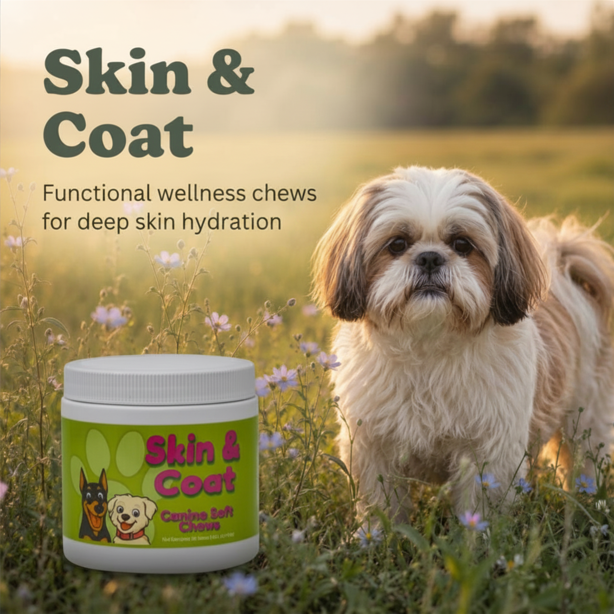 Skin & Coat Support Soft Chews for Dogs