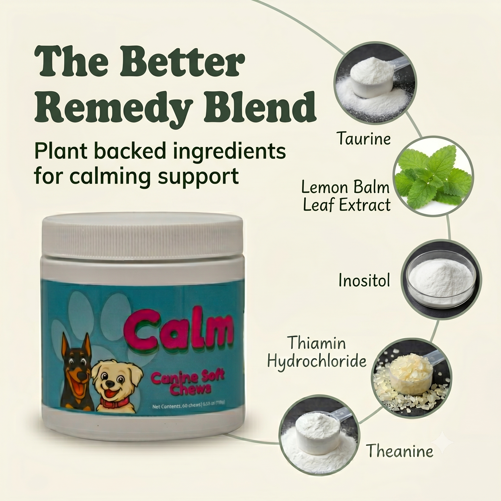 Calm Support Soft Chews for Dogs