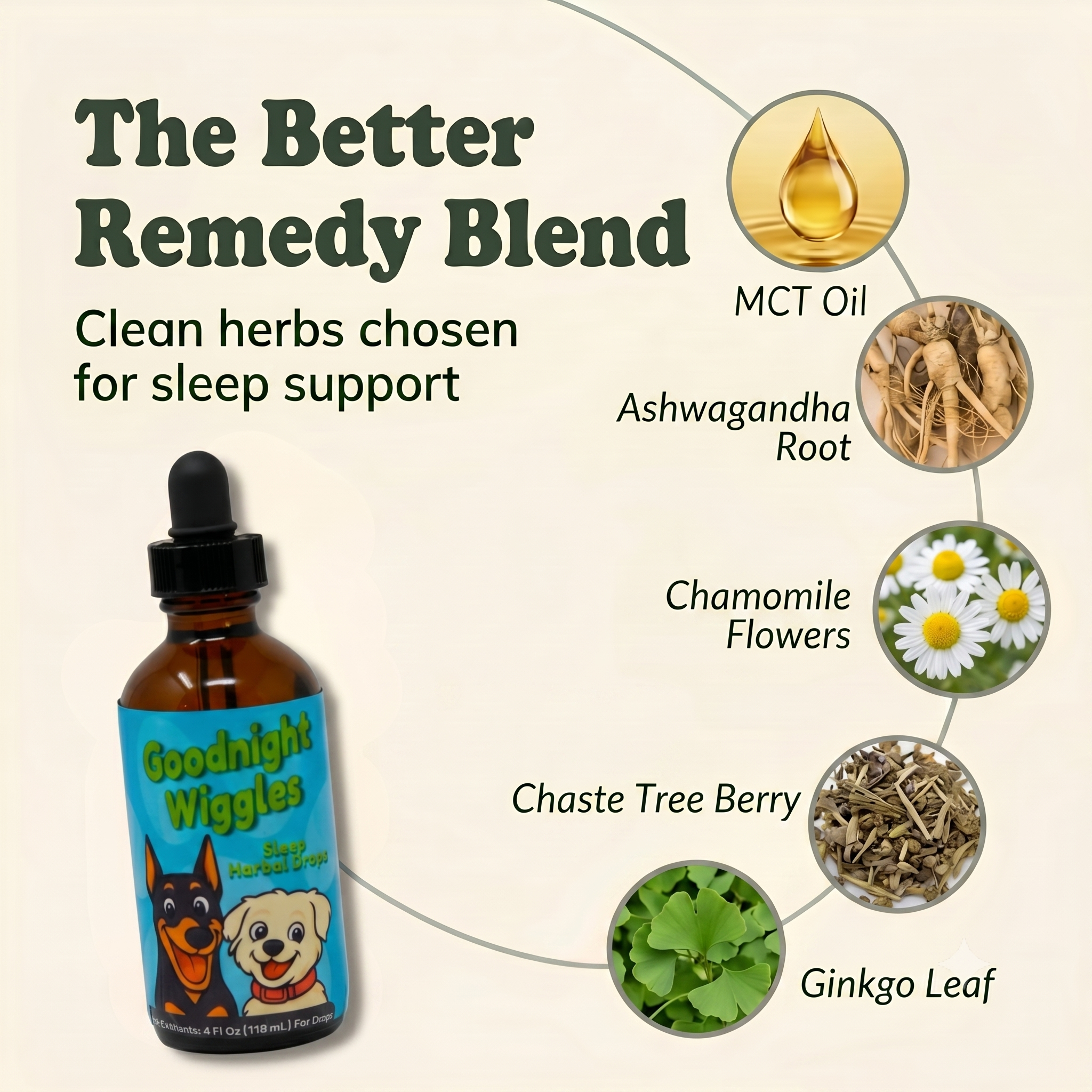 Sleep Support Herbal Drops for Dogs