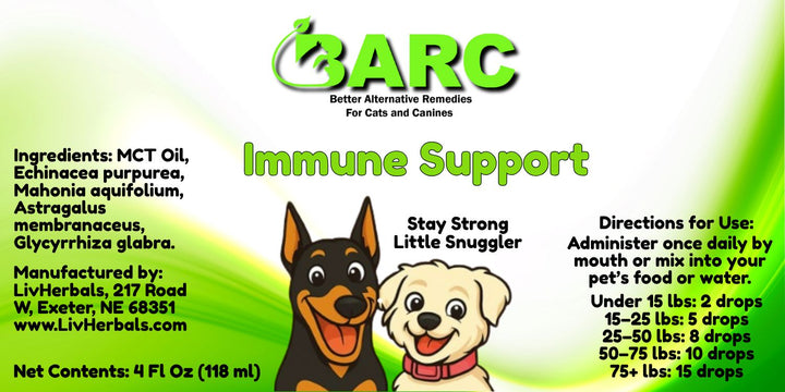 Immune Support Herbal Drops – BARC Better Alternative Remdies for Cats & Canines