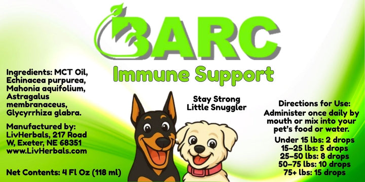 Immune Support – BARC Immunity Herbal Drops for Dogs & Cats