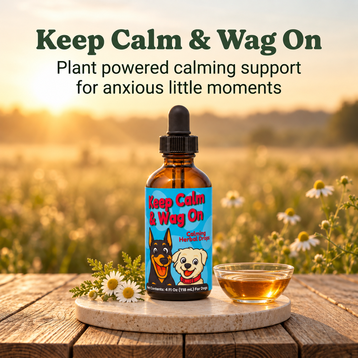 Anxiety Support Herbal Drops for Dogs