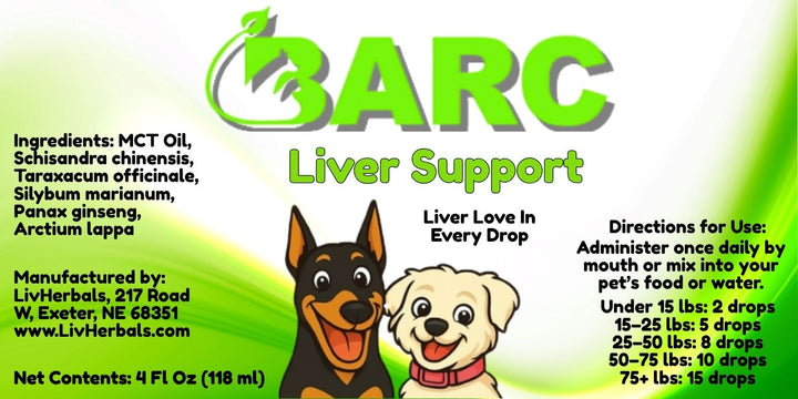 Liver Support – BARC Liver Herbal Drops for Dogs