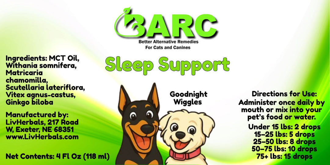 Sleep Support Herbal Drops – BARC Better Alternative Remedies for Cats & Canines