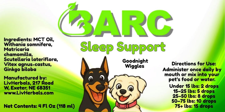Sleep Support – BARC Sleep Herbal Drops for Dogs & Cats