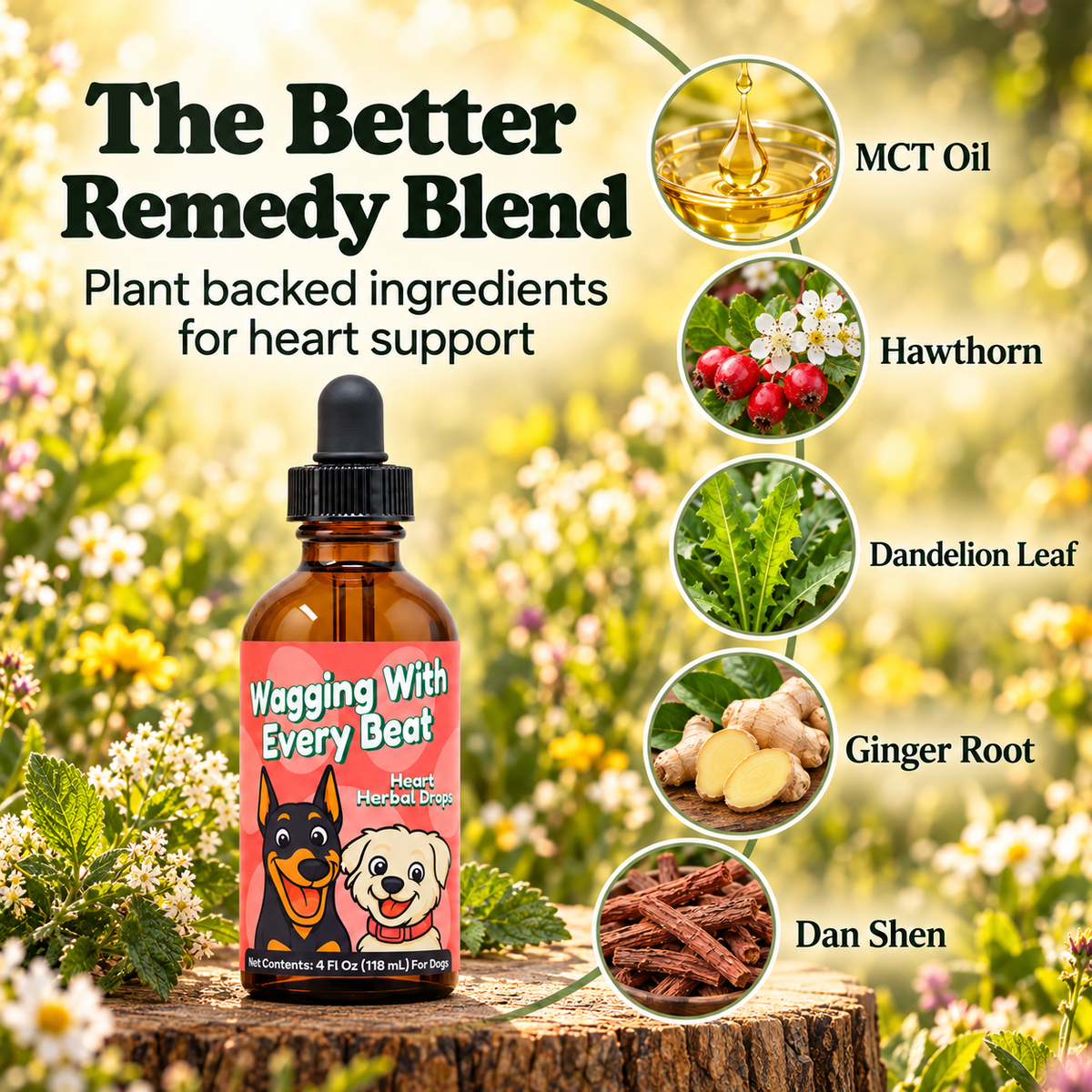 Heartworm Support Herbal Drops for Dogs