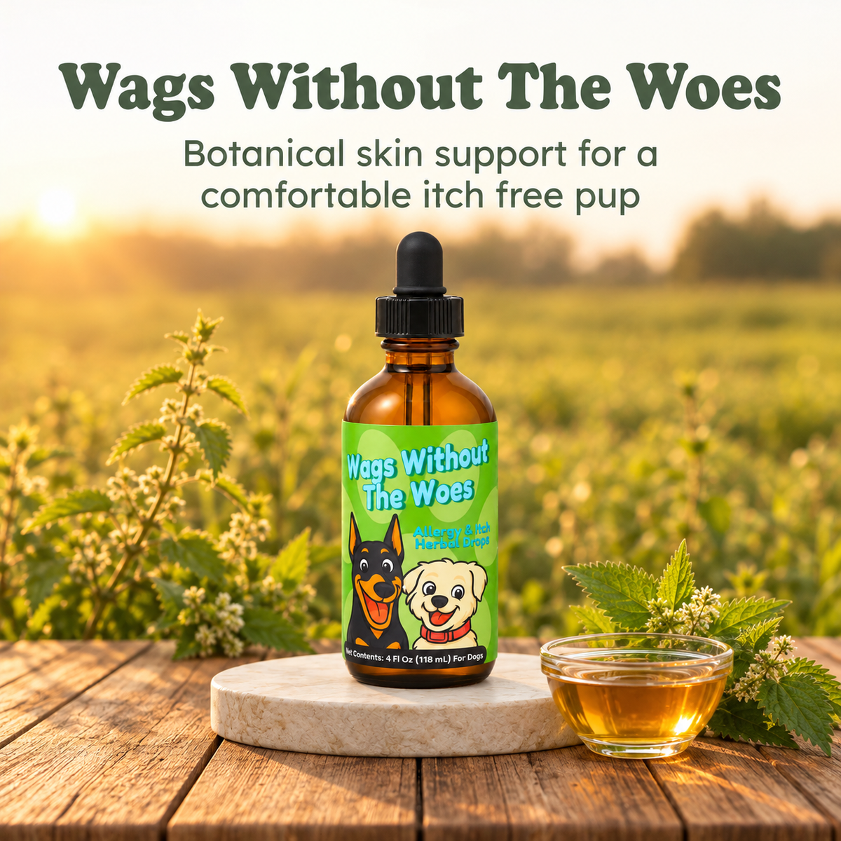 Eczema Support Herbal Drops for Dogs