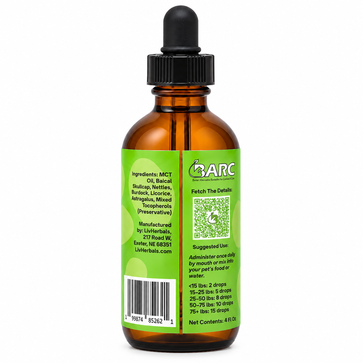 Eczema Support Herbal Drops for Dogs