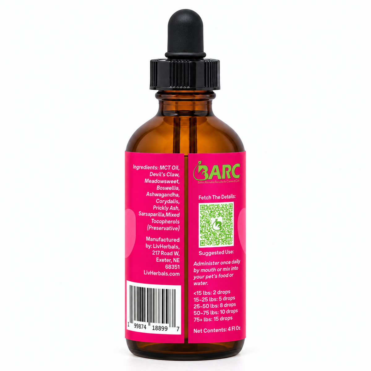 Arthritis Support Herbal Drops for Dogs